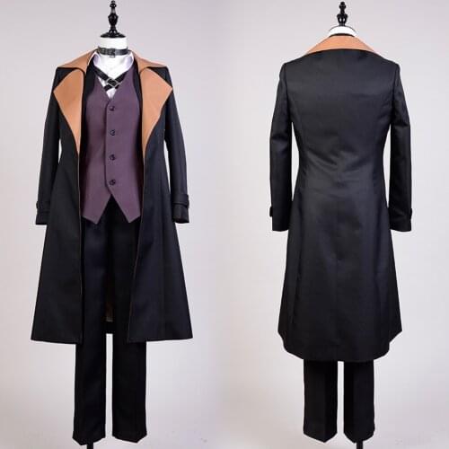 Anime Bungo Stray Dogs Chuya Nakahara Ryunosuke Akutagawa Cosplay full set Costume or wig Halloween Cosplay Costume For men