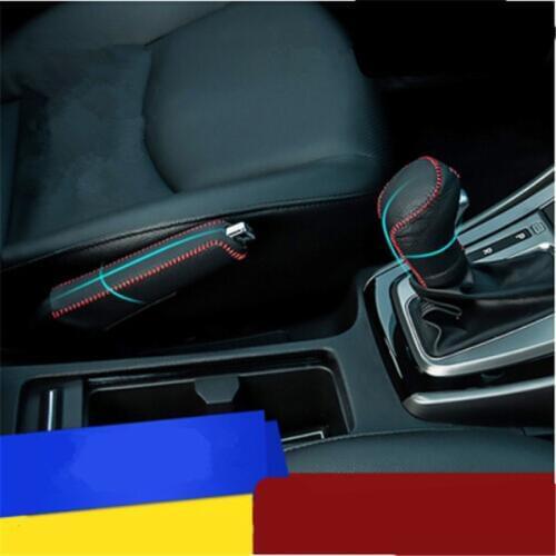 Car Hand-Sewing Gear Stick genuine Leather Sheath Cover for Skoda Octavia Fabia Superb Manual Transmission