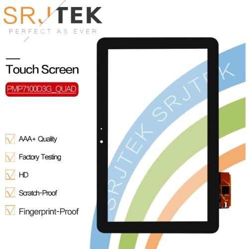 SRJTEK New 10.1 Touch Screen For PRESTIGIO MultiPad 4 Ultimate 10.1 3G PMP7100D3G_QUAD Digitizer Panel Tablet Glass Sensor