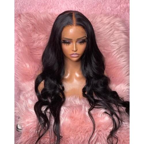 Body Wave Synthetic Lace Wigs with Baby Hair Glueless Daily Wear Lace Front Wigs Heat Resistant Fiber Hair Natural Look