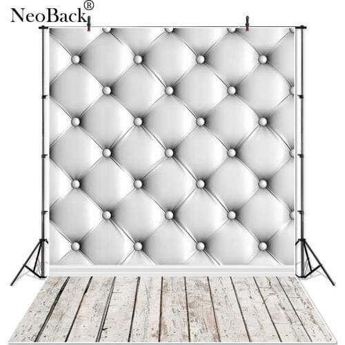 Thin Vinyl Grey Ombre Tufted Wall Wood Floor Photography Backdrops Photo Studio Portrait Photo Props Photographic Backgrounds