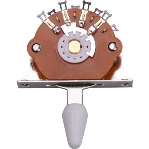 Universal Electric Guitar 5 Ways Pickup Selector Switch Guitar Parts Replacement with Mounting Screws for Electric Guitar