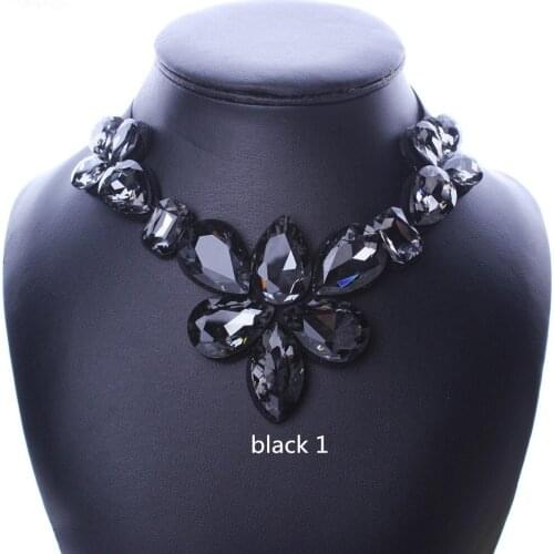 High quality wedding party crystal chokers necklaces for women jewelry gifts fj192