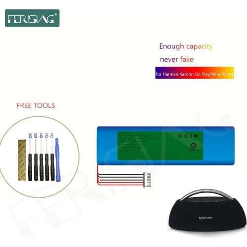 FERISING Speaker battery for Harman Kardon Go Play / Go Play Mini / Onyx Replacement CP-HK06 / GSP1029102 01 / PR-633496 battery