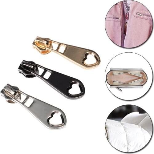10Pcs 5# Zipper Sliders Universal Instant Fix Repair Kit Replacement Zip Teeth Head Pulls DIY Bag Clothes Sewing Accessories
