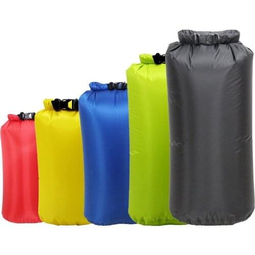 5pcs/set Outdoor Kayak Dry Bag 2L 4L 5L 8L 10L Swimming Waterproof Bags Sack Floating Gear Bags For Boating Fishing Rafting