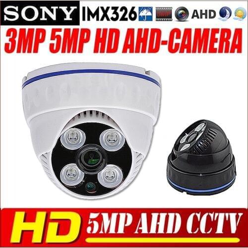 5MP Sony IMX326 Sensor CCTV Security AHDM AHDH 2MP 1080P HD CCTV AHD Camera HD IR-Cut Night vision Indoor Camera 4PCS ARRAY LED