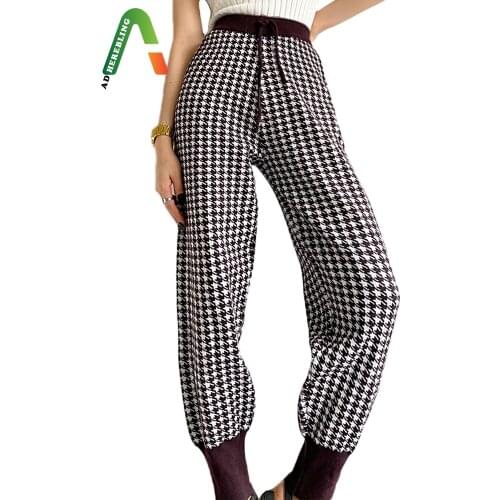 Adherebling Women's Knitted Trousers