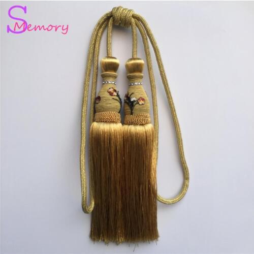 Applique Europe Curtain Tassel Tieback Clips Buckle Hanging Ball Tie Back Straps Holders Accessories Home Decoration