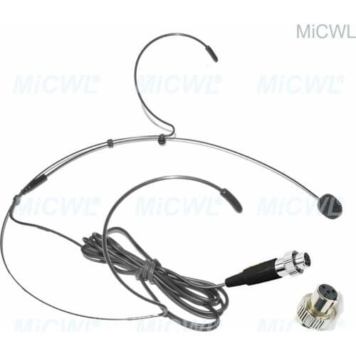 Free Shipping Omnidirectional Head Wearing Headset Microphone for MiPro TA4F Lock Wireless Microphones System B40