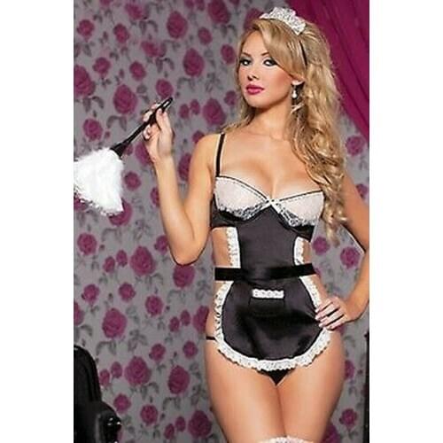 C13 Sexy Room Service French Maid Occupation Dress Hens Night Halloween Costume