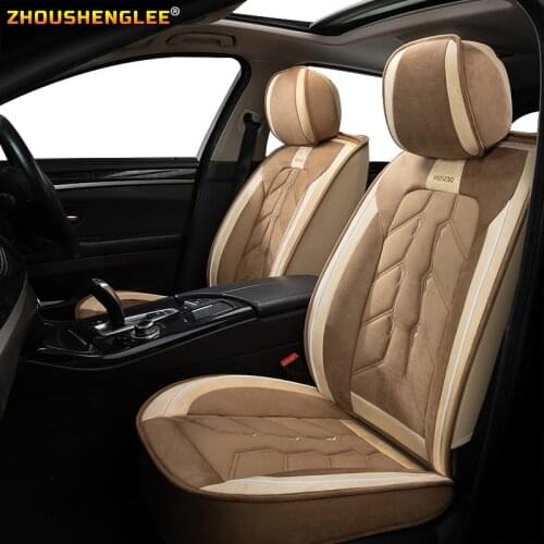 ZHOUSHENGLEE Front Rear Luxury Leather car seat cover For volkswagen gol ford galaxy peugeot 107 lifan solano lexus is250 geely
