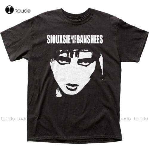 Siouxsie And The Banshees Rock Band Music Group Face Adult T-Shirt Tee men shirt