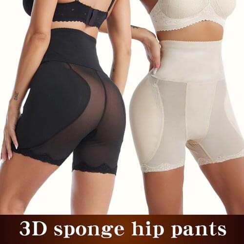 High Waisted Waist Trainer Shapewear Body Tummy Shaper Fake Ass Butt Lifter Booties Hip Pads Enhancer Booty Lifter Thigh Trimmer