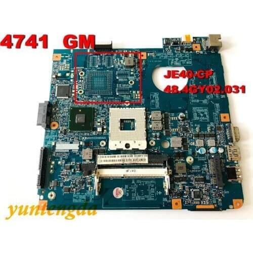 Original for ACER 4741 motherboard HM55 DDR3 JE40-CP 48.4GY02.031 tested good free shipping connectors