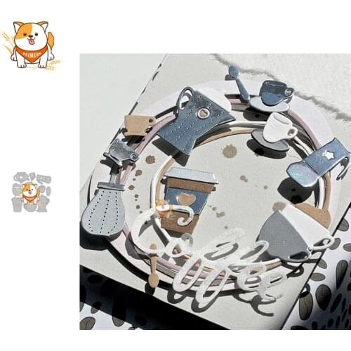 Coffee Cup Metal Cutting Dies Mold Knife Scrapbooking Stencil DIY Embossing Craft Die Cuts Card Making New Dies For 2020