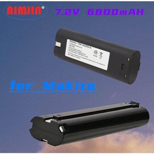 Newest 7.2V 6800mAh Powtree Power Tool Battery for MAKITA 7033 7002 7000 632003-2 191679-9 192532-2 Cordless Drill Tool Battery