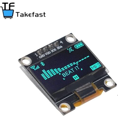 New product 0.96 inch OLED IIC White/YELLOW BLUE/BLUE 12864 OLED Display Module I2C SSD1306 LCD Screen Board for Arduino