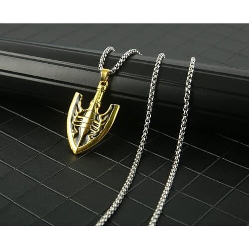 Anime JOJOS BIZARRE ADVENTURE Necklace Kujo Jotaro Arrow Metal Pendant Chain Choker Necklaces Charm Gifts Jewelry collares