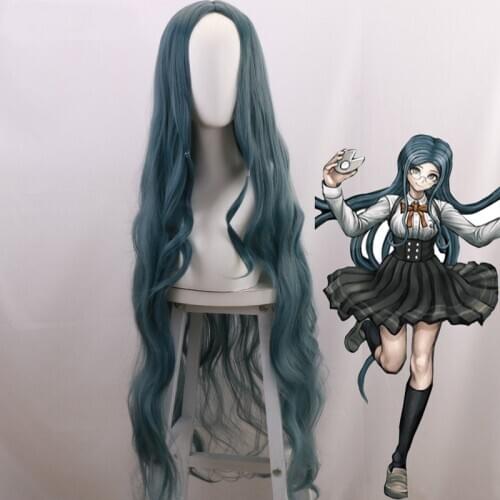 Game Danganronpa Shirogane Tsumugi Wig Danganronpa V3: Killing Harmony Cosplay Wig Slightly Crimped 120cm long