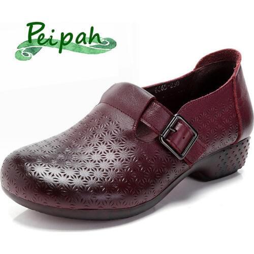 Кожаные туфли-лодочки Peipah China At AliExpress