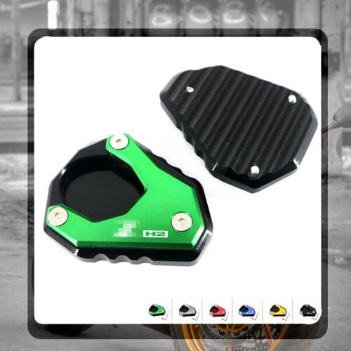 For KAWASAKI ZH2 Z H2 ZH 2 2019 2020 2021 Motorcycle Kickstand Foot Side Stand Extension Pad Support Plate Enlarge