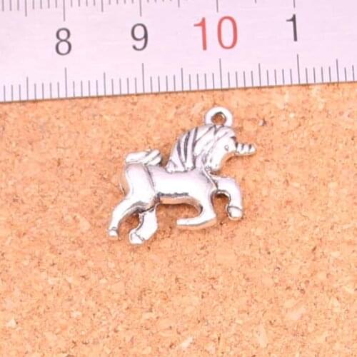 56Pcs horse unicorn Charms Pendant For DIY Necklace Bracelet Jewelry Making DIY Handmade 19*16mm