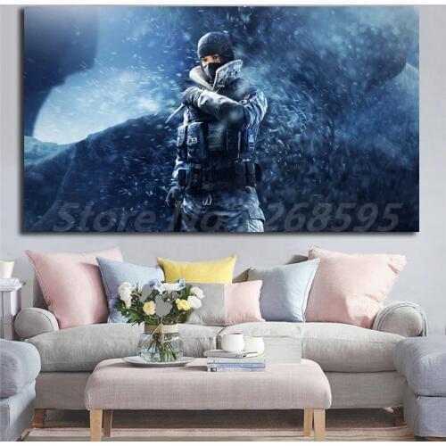 Frost Tom Clancys Rainbow Six Siege Girl Soldier Canvas Posters Prints Wall Art Painting Decorative Picture For Home Decoration