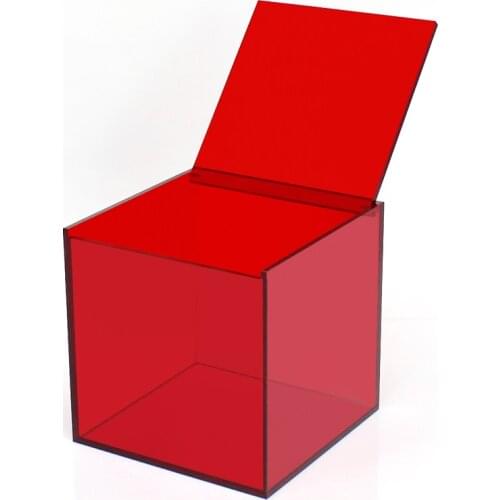 Desktop Home Improvement Clamshell Storage Box 18*18*18cm Color Transparent Dustproof Desktop Box Lipstick And Cosmetics Storage