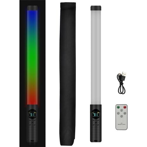 RGB Light Wand Handheld Video Lights With Tripod Stand Photography Lighting Stick For Tiktok Wedding Rechargeable LED Fill Light