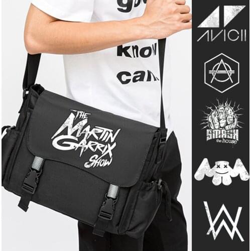 DJ Alan Walker Backpack for Teenagers Marshmello Bag King Crimson Canvas Shoulder Bag Messenger Bag Carrier Bag Outdoor Travel