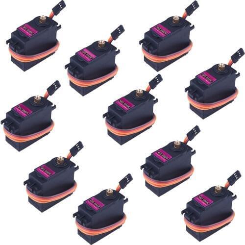 Servomotor 10 Pcs MG996R Metal Gear Torque Digital Servo Motor for RC Model Car Boat Helicopter KY62