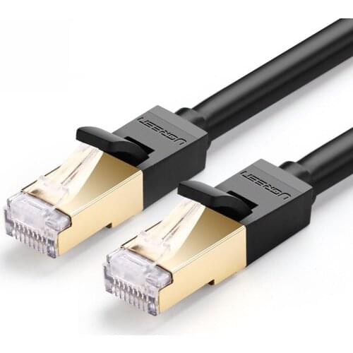 High Speed Cat 7 RJ45 Ethernet Lan Network Cable for PC Laptop Golden RJ45 Connector