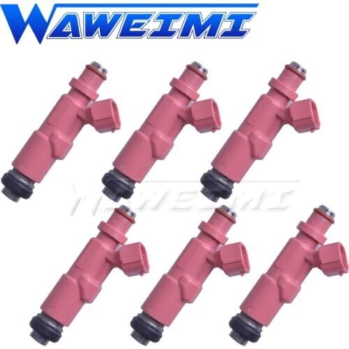 WAWEIMI Brand New 6PCS Fuel Injector Flow OE 23250-75080 for Toyota 4Runner Tacoma 2.7 2.4 L4
