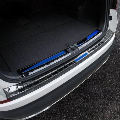 For SKODA KODIAQ Rear guard plate Trunk decorate Threshold bar Protective plate Stainless steel
