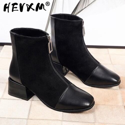 2022 New Fashion Thin High Heel Zipper Ankle Boots Autumn Winter Pointed Toe Party Women Shoes Size 42