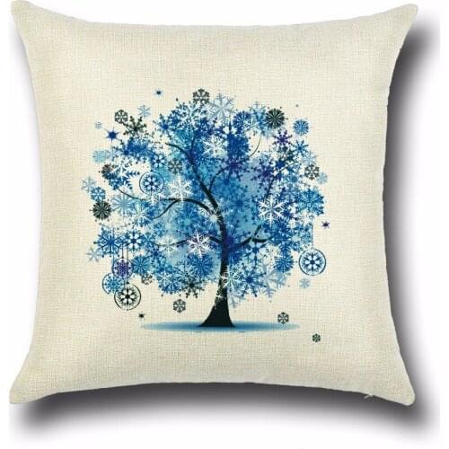 1PC Tree Design Red Cushion Covers Polyester Home Decor Sofa Car Seat Decorative Throw Pillow Cases OU 003