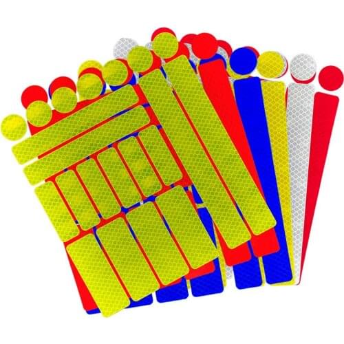 1PC Bicycle Reflective Stickers Cycling Wheel Rim Night Safty Warning Reflector Film Decal Tape MTB Bike Fluorescent Accessories