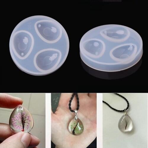 1 Pc DIY Silicone Pendant Water Drop Gem Mold Resin Casing Craft Making Tool Jewelry