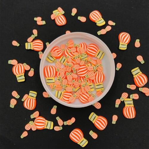 100g/lot Cartoon Hot Air Balloon Polymer Slice Clay Sprinkles for Slime Filling Material Resin Epoxy Mold Filler for Craft DIY