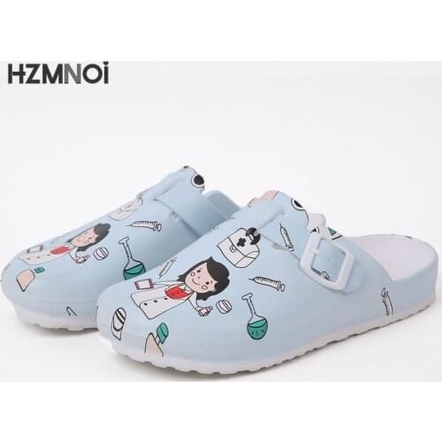 2021 Ladies Casual Slippers Medical Doctor Nurse Surgical Shoes Work Flat Slippers Laboratory Slippers Ladies Fashion Sandals