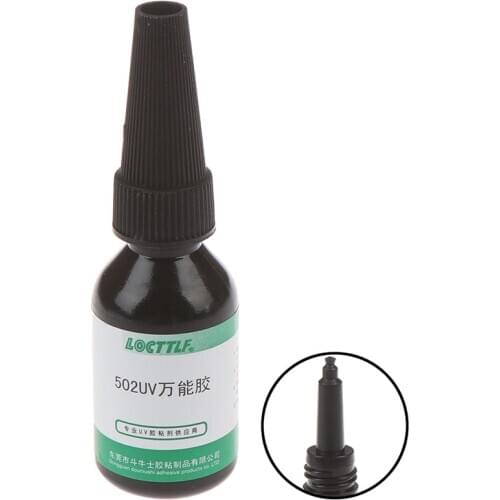 502 UV Glue Curing Adhesive Transparent Crystal Glass Dedicated Repair Low Odor High Transparency