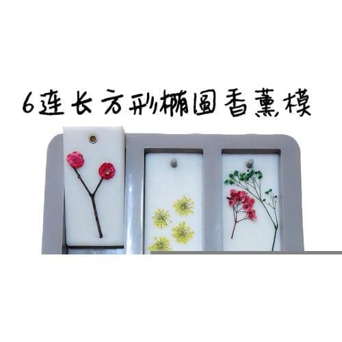 6-cell DIY Aromatherapy Wax Silicone Mold Flower Ornaments Wax Mold Soap Candle Mold DIY Clay Crafts