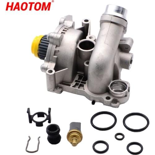 Aluminum Car Water Pump For VW Golf Jetta GLI GTI MK6 Passat B7 Tiguan CC A3 A4 A5 Q3 Q5 TT 1.8T 2.0T 06H121026 06H121026A