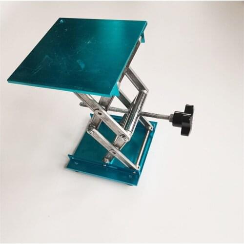 Aluminum Router Lift Table Woodworking Engraving Laboratory Lifting Stand Rack Manual Lift Platform Woodworking Benches