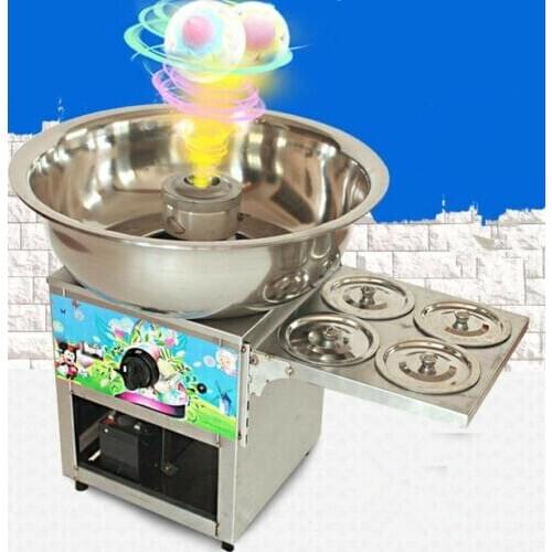 CE Fancy art stainless steel Commercial gas cotton candy machine Free shipping