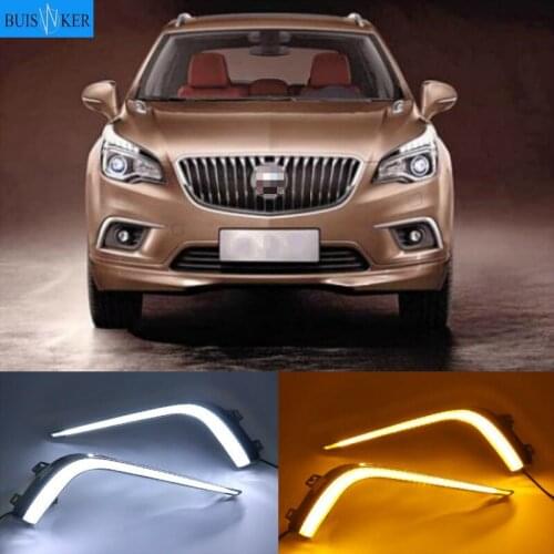 2pcs Car LED Daytime Running Lights DRL /Turn Signal Lamp For Buick envision 2015-2017