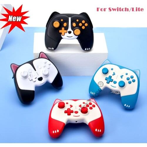 New Wireless Bluetooth Controller for Switch Gamepad Joystick Wake Up Macros Headphone Plug for Switch Lite Dropshipiping