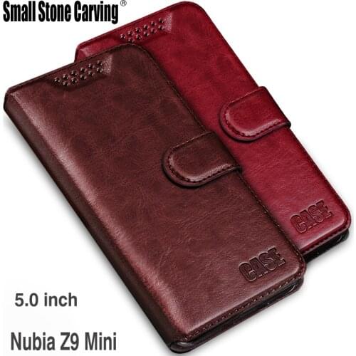 Fundas for ZTE Nubia Z9 Mini case Card Holder Cover Case For ZTE Nubia Z9 Mini Pu Leather Phone Bag Wallet Flip Cover 5.0"