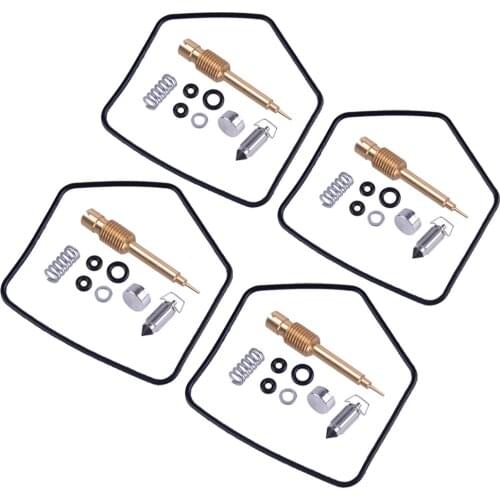 DWCX 4 Sets Motorcycle Carburetor Carb Repair Rebuild Kit Accessories fit for Kawasaki KZ750 KZ 750 LTD ZN700 Cab-K5